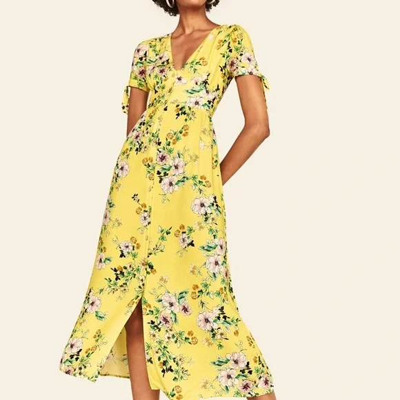 knee length dresses for ladies BERSHKA. Floral wrap dress Ts  Hibuy market